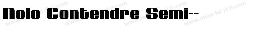 Nolo Contendre Semi-字体转换